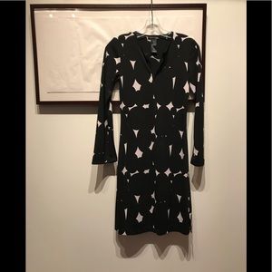 Kenneth Cole dress blue poka dots size P